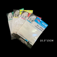 Sac d'emballage de câble de casque 10.5*15, poche d'étanchéité en plastique semi-transparente, sac de couleur de casque