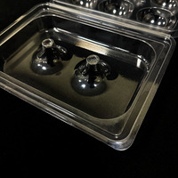 Plateau d'emballage pour glaçons en forme de boule, emballage en blister à clapet, emballage jetable en PET PP, fourni directement par l'usine