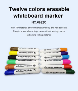 Bán buôn muti-màu sắc 12 màu sắc vẽ đánh dấu 12 gói bảng trắng đánh dấu cho bảng trắng - Product Image 4