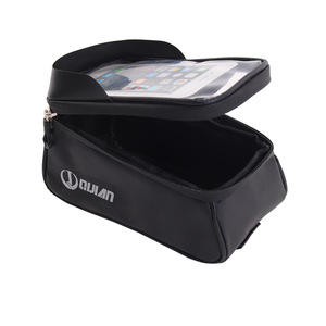 Bolsa para Tubo Superior de Bicicleta Dujian, Negra, Impermeable, con Pantalla Táctil para Teléfono, de Gran Capacidad, para Almacenamiento en la Barra Transversal del Asiento - Product Image 5
