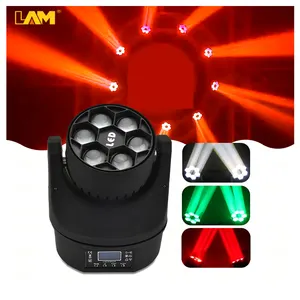 Hot Sale 6pcs LED Small Moving Head Beam Licht 6*15W RGBW 4 in1 Disco Lichter Guter Färbe effekt Mini Bee Eye Bühnen beleuchtung