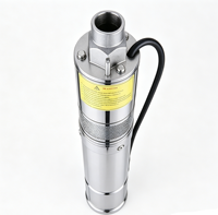 Pompe à eau solaire hors réseau LONGBIAO 3YYS DC 72V à haute pression, pompe à vis en fonte améliorée pour puits profonds, pour zones isolées, avec relance automatique
