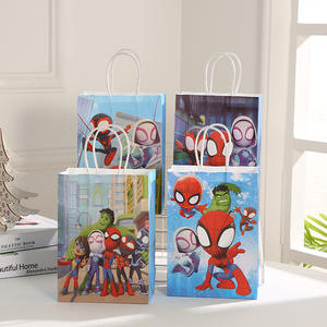 Bolsas de regalo de superhéroes <span class=keywords><strong>Spidey</strong></span> para niños, decoraciones para fiesta de cumpleaños, bolsas de dulces para Baby Shower Goody Treat - Product Image 1