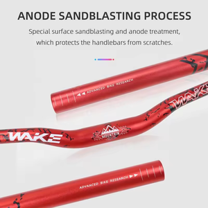 WAKE, aleación de aluminio de alta calidad, manillar de bicicleta de 31,8mm x 720mm/780mm, manillar de bicicleta MTB, manillar elevador de bicicleta, manillar de ciclismo - Product Image 6