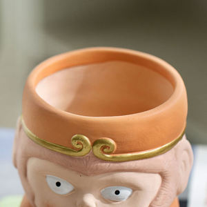P21 Wukong Pot de fleur en terre cuite fait à la main en céramique intérieur extérieur pépinière poterie jardinière en argile jardinière CLASSIC - Product Image 4