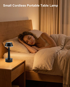 Lampe de table rechargeable au design moderne et créatif, décoration d'intérieur, commande tactile, LED, 3 couleurs, gradation progressive, lampe de table sans fil - Product Image 4