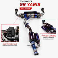 Système d'échappement Catback à soupapes en titane pour Toyota GR Yaris 1.6T 2023+ avec silencieux intermédiaire et arrière à soupape électronique