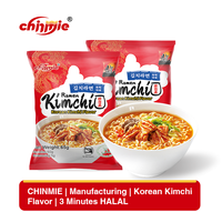 Soupe de nouilles épicées au kimchi 120g, style coréen, instantanée, halal, BRC, marque privée, OEM, fournisseur en gros