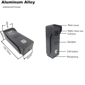 Campanello Video con Visione Notturna, Impermeabile con Copertura Antipioggia, Citofono per <span class=keywords><strong>Casa</strong></span> Sicura - Product Image 5