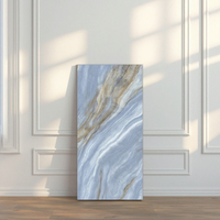 Dalles de marbre multicolores de luxe de 750x1500mm Dalles de porcelaine de la série Designer Anti-UV pour hall de supermarché