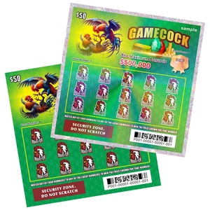 Free Unique Game Design Customized Lottery Cards Scratch <b>Gambling</b> Card with Laser Film Offset Paper/Cardboard - Product Image 2