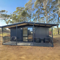 Casa Contenedor Prefabricada Expandible e Impermeable de Acero Ligero, Estructura de Acero, Casa Móvil, Oficina, Tienda, Cocina, Dormitorio