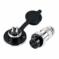 Connecteur Circulaire Aéronautique GX20 2~15 Broches en Alliage de Zinc, Prise Mâle-Femelle, Connecteur Électrique de Qualité Aérospatiale 3~7A