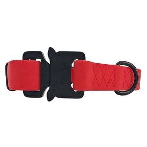 Heavy Duty Tactical PVC Plastic Dog Training <strong>Collar</strong> Quick Release Metal Buckle Waterproof for Medium <strong>Adult</strong> Dogs Customized Brand - Product Image 2