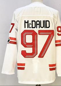 Nuova Maglia da Hockey su Ghiaccio 2026 Cucita, Canada 97 Connor McDavid, 8 Cale Makar, 29 MacKinnon, 87 Cro-sby, 21 Point, 13 Reinhart - Product Image 3
