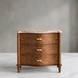 Mesita de Noche de Madera Artesanal de Alta Gama, Diseño Contemporáneo, con 2 Cajones, Muebles para Dormitorio - Product Image 2