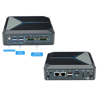 Partaker 12th Gen Alder Lake N100 Win 11 Pro Dual Nic Mini PC con 4K Video y Dual HD Dual COM Señalización digital PC sin ventilador