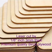 Pièce de bois de tilleul RarLong découpée sur mesure, polie, écologique, en forme de cercle ou carré, pour l'artisanat DIY, la décoration de la maison, les mariages et la peinture