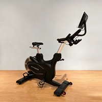 Bicicleta de Spinning Comercial con Pantalla Táctil de 18.5'', Bicicleta de Ejercicio para Interiores, Uso en Gimnasio en Casa, Carga Máxima 120 kg