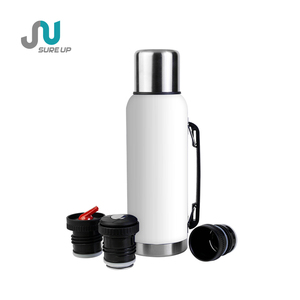 Termo Mate de 1L con Sistema de 3 Tapas, Boquilla con Pajita, Tapa Sellada, Aislamiento al Vacío, Acero Inoxidable para Senderismo <span class=keywords><strong>y</strong></span> Viajes al Aire Libre, Suministro OEM - Product Image 2