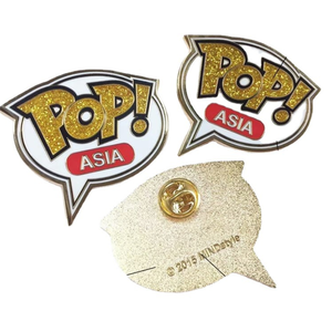 新しい装飾的なカスタムハードエナメルグリッター<span class=keywords><strong>Imvu</strong></span>ハットバッジ - Product Image 6