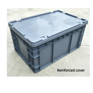 पुनरावर्तनीय ठोस शैली पीपी सामग्री स्टैकबल भंडारण बॉक्स बिन यू 600*400*148 मिमी रसद भंडारण बॉक्स - Product Image 2