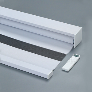 Persianas Enrollables Inteligentes Motorizadas <span class=keywords><strong>con</strong></span> Control Remoto, Cortinas Opacas Automáticas de <span class=keywords><strong>Doble</strong></span> Capa para el Hogar y la Oficina - Product Image 4