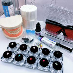 <span class=keywords><strong>Kit</strong></span> professionale di gemme per denti multiuso di alta qualità include luce per arricciare e Trainer per principianti - Product Image 4