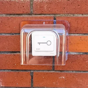 屋外アクセスコントロールリーダーレインカバー音と光透明カバーアラームボタン保護カバー指紋透明