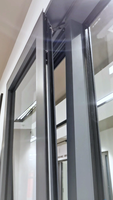 USA NFRC étanchéité à l'air cadre en aluminium double verre inclinable tourner fenêtres coulissantes conception horizontale moderne pour cuisine extérieur hôtel