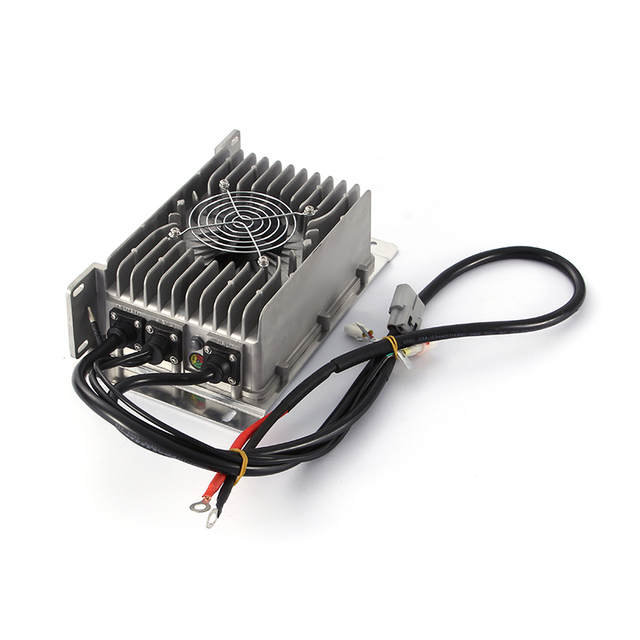 48V 20A IP67 Waterproof On-Board Intelligent Charger 93% Efficiency for Electric Car Golf Cart Lifepo4 Battery Charging 180-260V