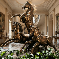 Figurine de poney en bronze artisanale - Taille personnalisable, patine et socle gravé, sculpture en bronze