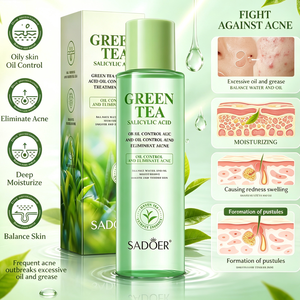 Tónico Facial con Ácido Salicílico y Té Verde, Control de Grasa, Tratamiento para el Acné, Hidratante y Equilibrante para una Piel Suave y Tersa - Product Image 4