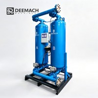 Sécheur d'air par absorption DEEMACH 1,5-200 m³/min, sécheur déshydratant régénératif sans chaleur à double tour industriel pour système d'air comprimé