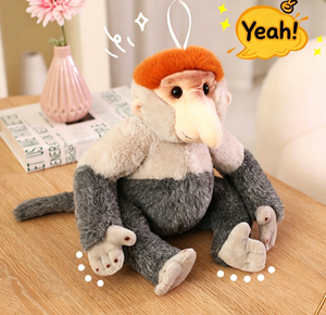 Peluche de Mono Simulador Personalizado, Juguete de Peluche Realista de 33cm con Relleno de Algodón PP Suave, Alivia el Estrés, Souvenir de Zoológico y Punto Turístico - Product Image 2