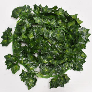 "12 Brins En Plastique Vert Feuille De Lierre Artificielle Plante Décorations" - Product Image 6