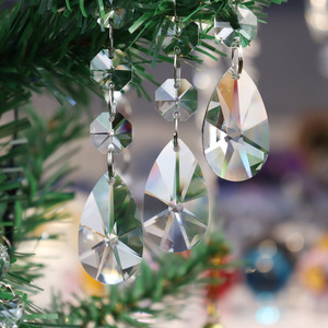 Đèn Chùm Vòng Hoa Pha Lê Treo Đám Cưới Hạt Pha Lê Giọt Nước Mắt Đồ Trang Trí Giáng Sinh Trang Trí Cây - Product Image 4