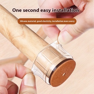 Tích hợp cảm thấy Lager Silicone Ghế chân bao gồm tái sử dụng và chống trượt bàn ghế bảo vệ cho đồ nội thất im lặng bảo vệ - Product Image 2