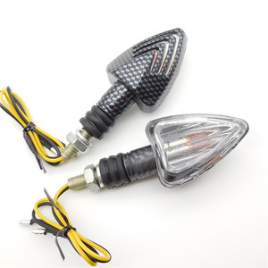 Accesorios para Motos, Intermitente Triangular para Motocicleta, Intermitente con Patrón de Fibra de Carbono Hidrográfico, Intermitente de Flecha - Product Image 6