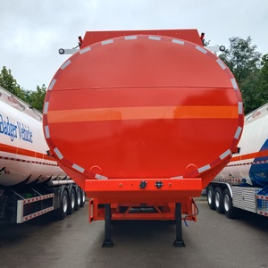 Semi-remorque citerne mobile neuve en acier de haute qualité, 3 essieux, 45 m³, suspension mécanique Euro2, porte-citernes de carburant 12R22.5 - Product Image 5
