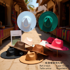 Cappello etnico regolabile Ziyou in tinta unita per uso unisex in tutte le stagioni - Product Image 2