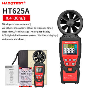 HABOTEST Anémomètre portable HT625A/B Testeur de volume d'<span class=keywords><strong>air</strong></span> numérique Vitesse du vent de haute précision-10 ~ 45 Température du matériau ABS - Product Image 6