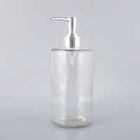 Flacon en verre vide de 700 ml au design populaire pour crème de soin de la peau, usage domestique pour désinfectant pour les mains, lait corporel, sous-emballage