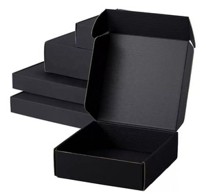 Boîte d'enveloppe noire Emballage d'expédition Carton ondulé Boîte express 1 pièce quantité minimale de commande <span class=keywords><strong>en</strong></span> stock - Product Image 1