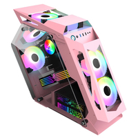 Lovingcool OEM Factory Irregular PC Gamer CPU Gabinete Torre/ITX RGB Gaming PC Computer Cases & Towers con ventilador
