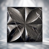 Panneau mural en PVC imperméable de style français européen moderne, trèfle à quatre feuilles 3D, installation facile, pour appartement, couloir, maison