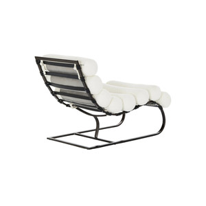 Chaise La Croix en bouclette ivoire, design d'inspiration parisienne, nouvelle collection, pour salon, Sassanid OEM - Product Image 4