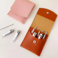 Coupe-ongles professionnel en acier inoxydable, ensemble de manucure, kit de toilettage de voyage, ensemble de manucure et pédicure, kit de beauté, 7 pièces améliorées