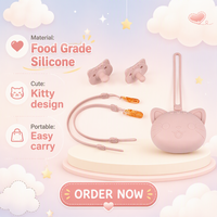 Boîte de rangement sécurisée en silicone pour sucette, étui pour sucette bébé, conteneur pour sucette, étui de protection en silicone pour sucette