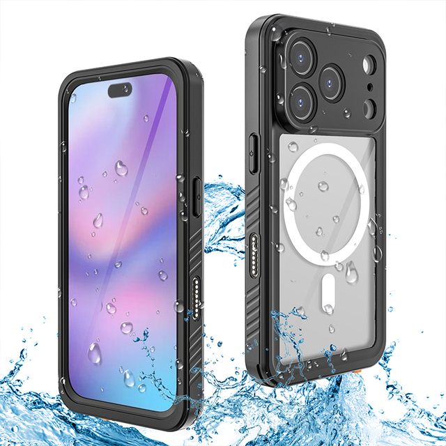 IP68 Waterproof Cellphone Case Outdoor Diving Full Body Protective Shockproof Anti-drop Underwater Phone Cover Case for Swimming